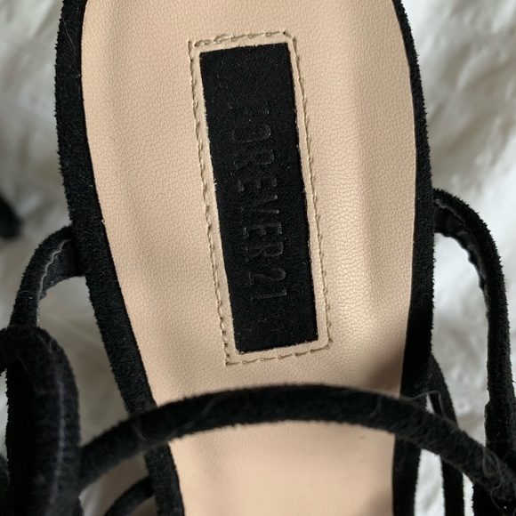 Forever 21 Lace Up Heels - Picture 2 of 4